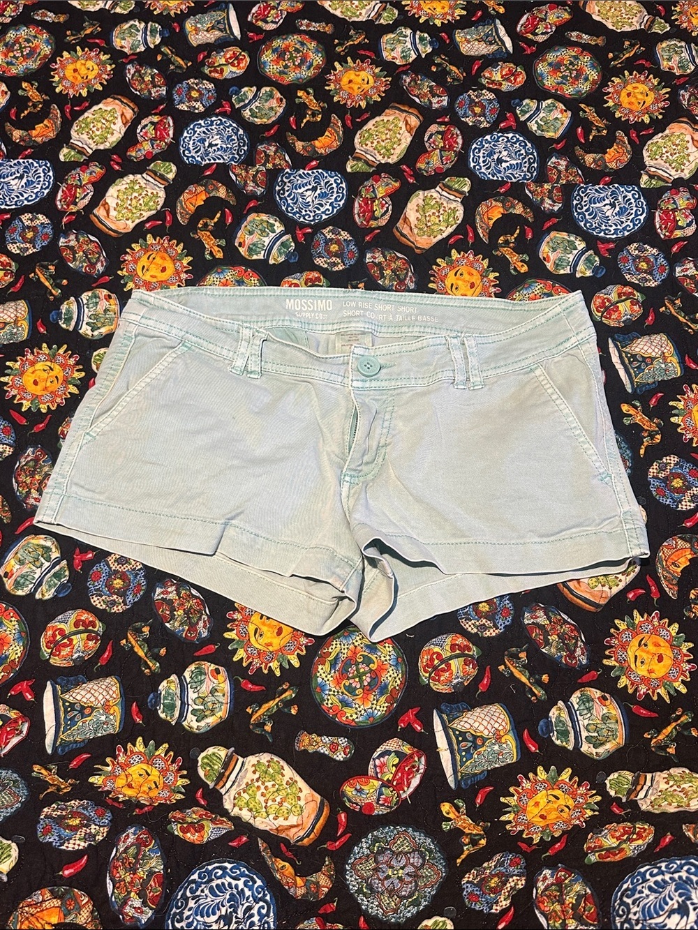 Mossimo Supply Co. Pale Blue Women's Denim Shorties